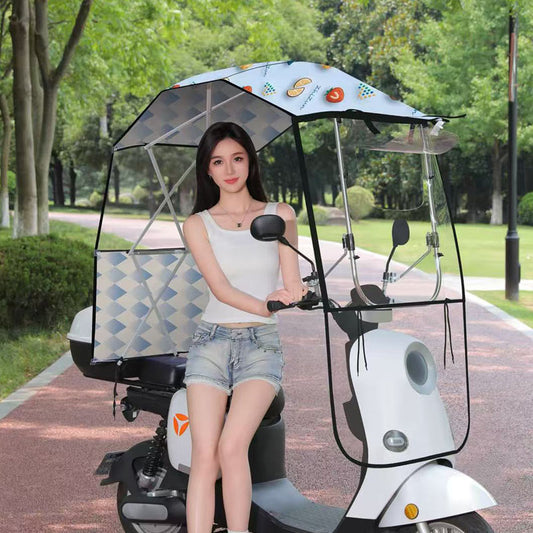 Retractable Electric Scooter Canopy - All-Weather Protection for Your Ride