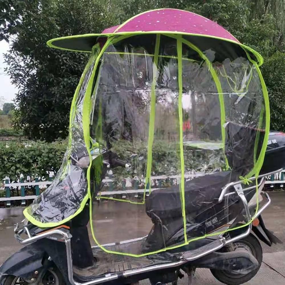 Full-Coverage Windproof Canopy for E-Bikes & Mopeds